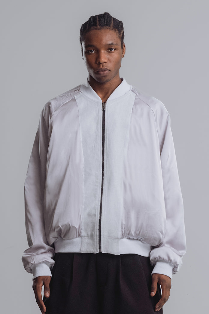 IYE WHITE BOMBER REVERSIBLE