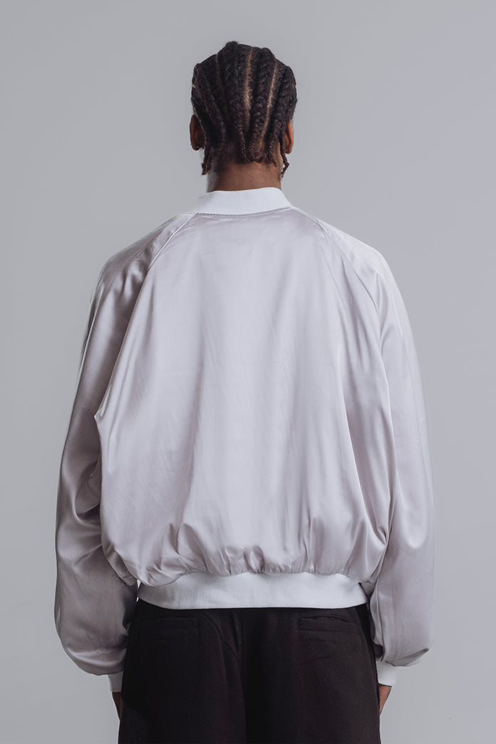 IYE WHITE BOMBER REVERSIBLE