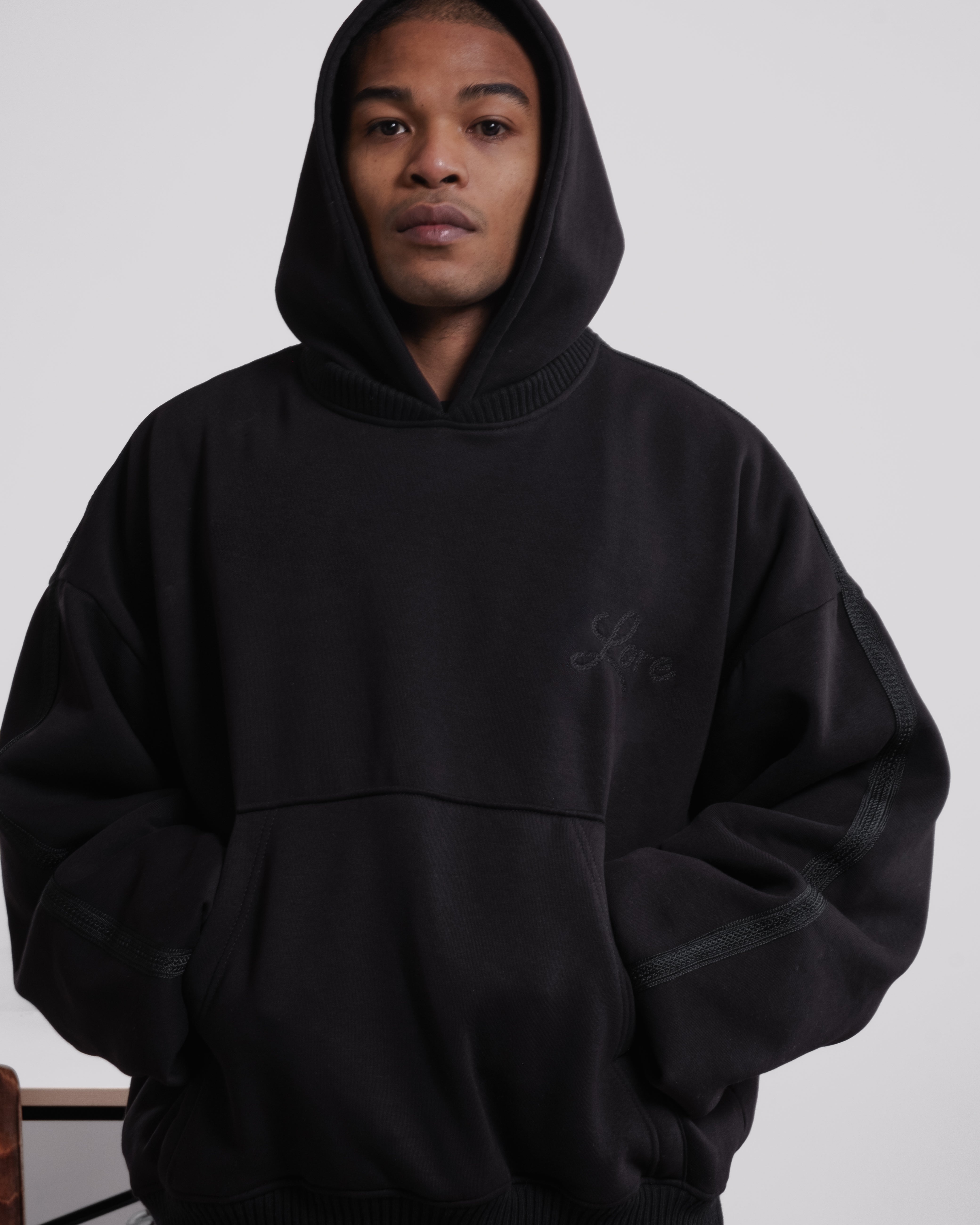 KAFTAN HOODIE BLACK