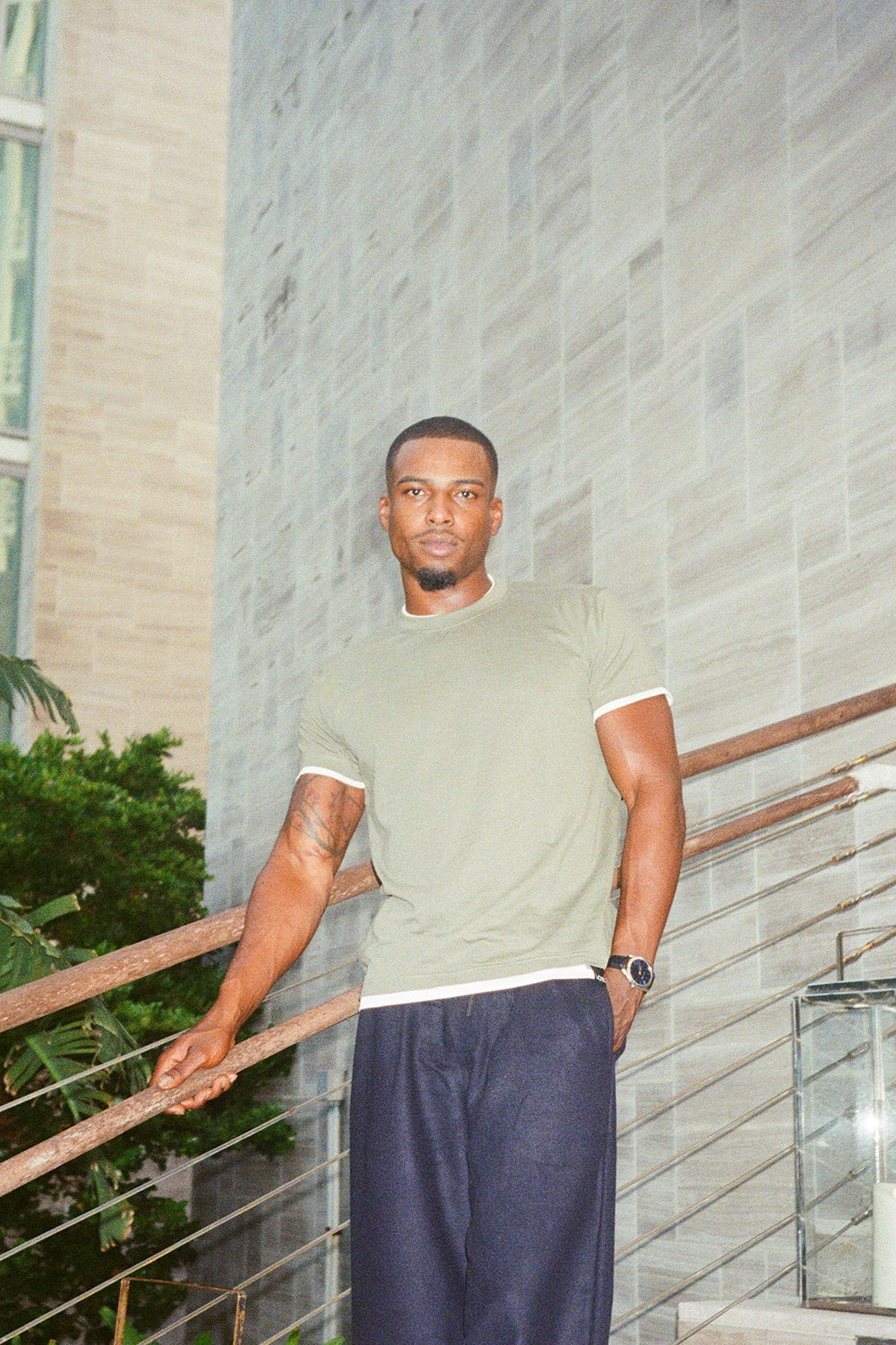 Two-Layer T-Shirt Khaki