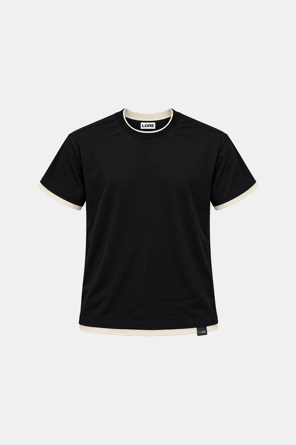 Two-Layer T-Shirt Black